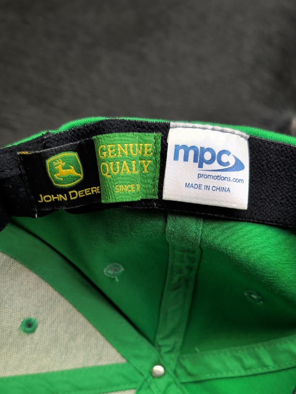 John Deere Baseball Cap Hat Green Tractor Adult - Picture 3 of 7